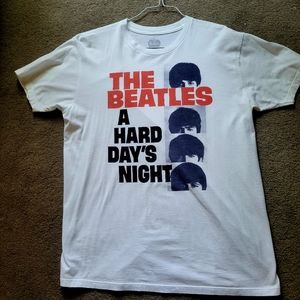 The Beatles Hard Day's Night white T-shirt  size large by The Beatles brand